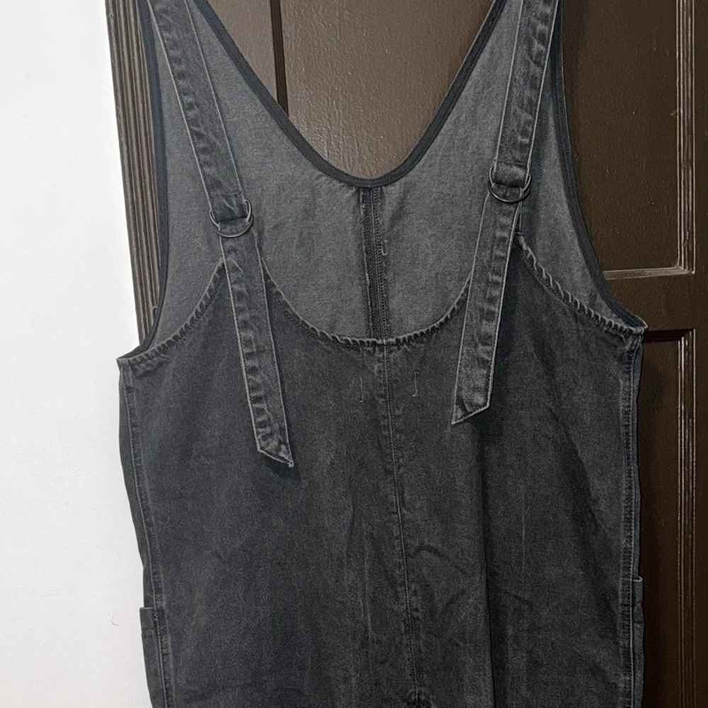 Free People High Roller Jumpsuit Mineral Black - Picture 6 of 6